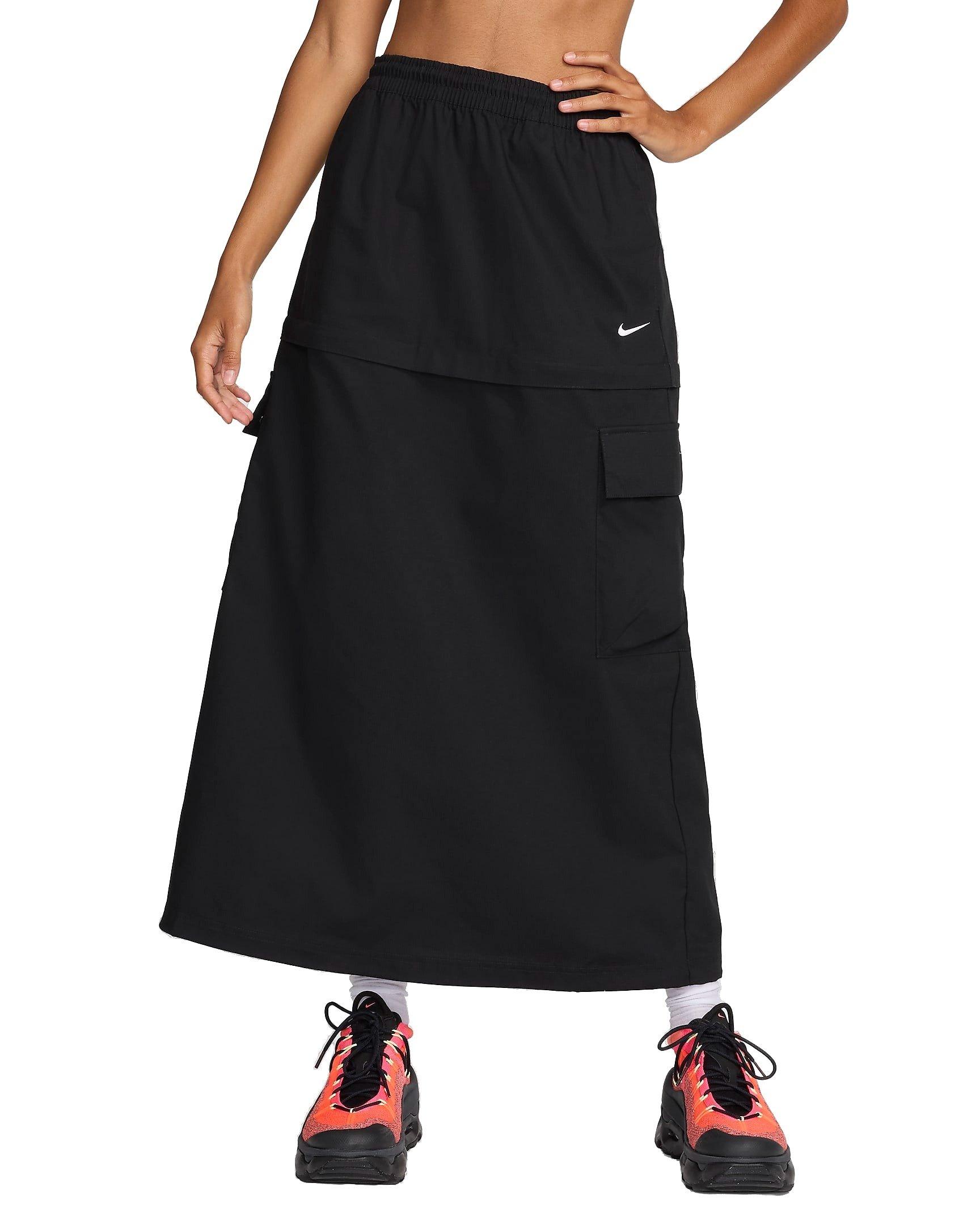 Nike Women's Sportswear Essential Mid-Rise Woven Cargo Midi Skirt
